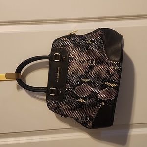 Liz Claiborne faux leather purse with snake skin detailing